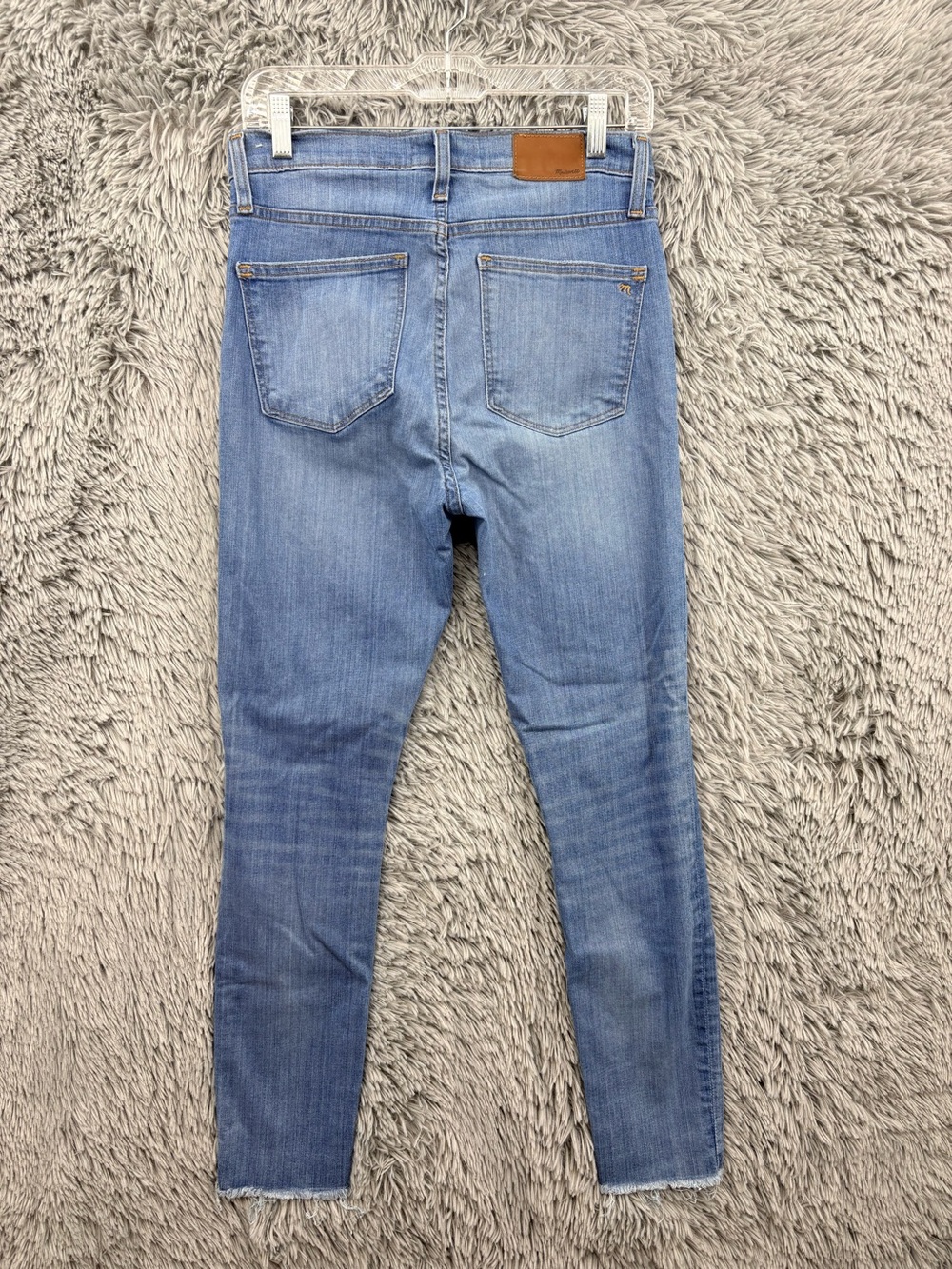 Madewell Jeans Womens 29 High Rise Skinny 9 Inch Ontario Wash Distressed Hem